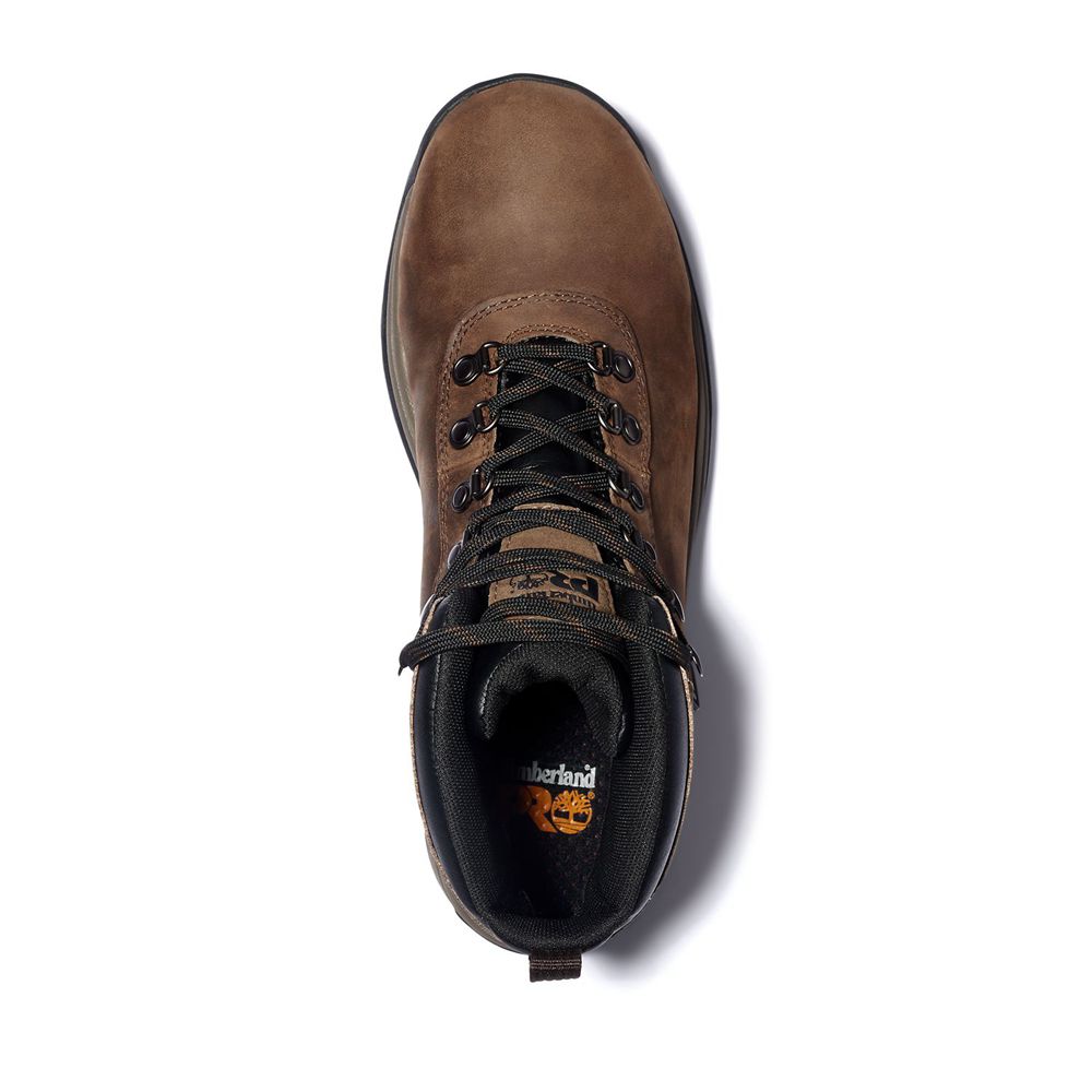 Timberland Μποτακια Εργασίας Ανδρικα Καφε/Μαυρα - Pro® Flume Waterproof Steel-Toe - Greece 1906853-L